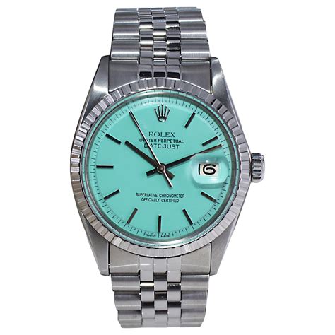 tiffany blue datejust rolex